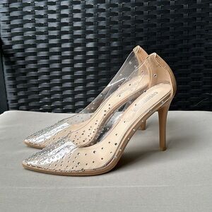 Transparent Crystal heels